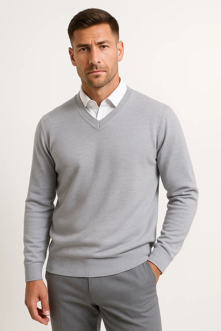 Tom | Kaschmir V Ausschnitt Slim Fit Pullover