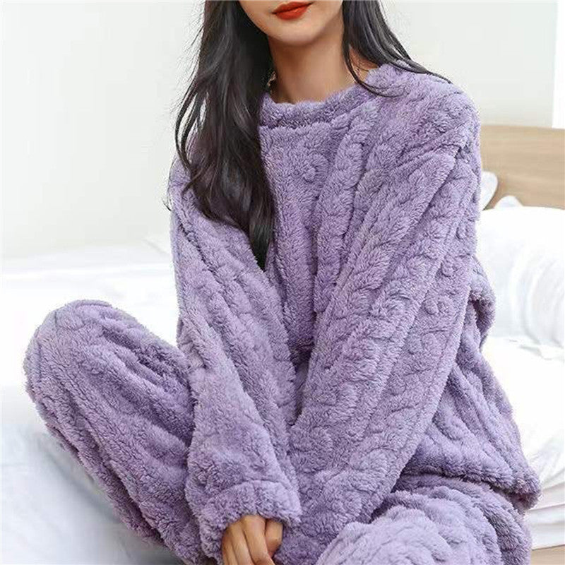 Maria | Weiches Fleece Schlafanzug Set