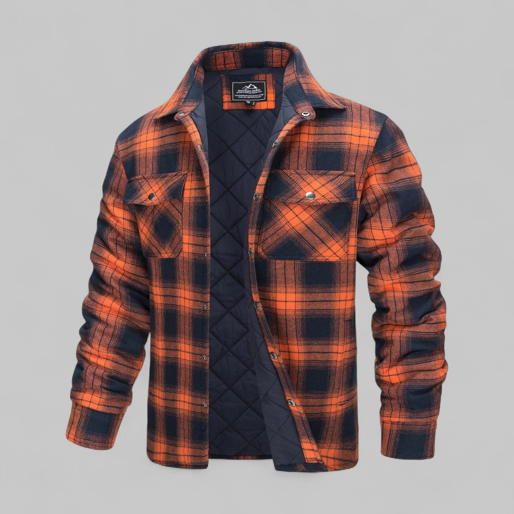 Tobias | Bequeme karierte Flanellhemdjacke