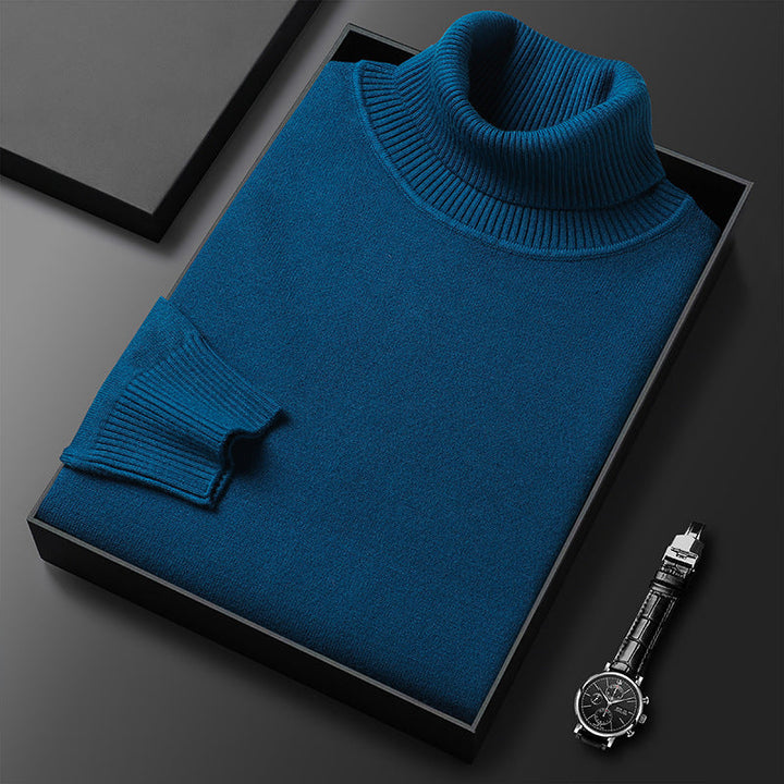 Simon | Rollkragenpullover Kaschmir-Baumwoll-Mix, Eleganter Stil