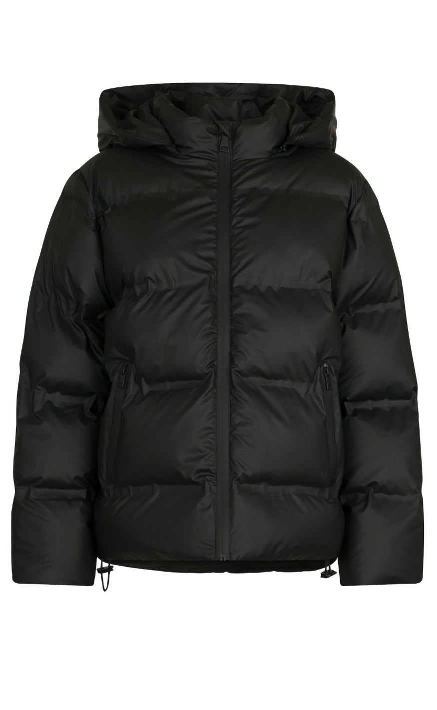 Katharina | Zeitlose Schwarze Daunenjacke mit Kapuze