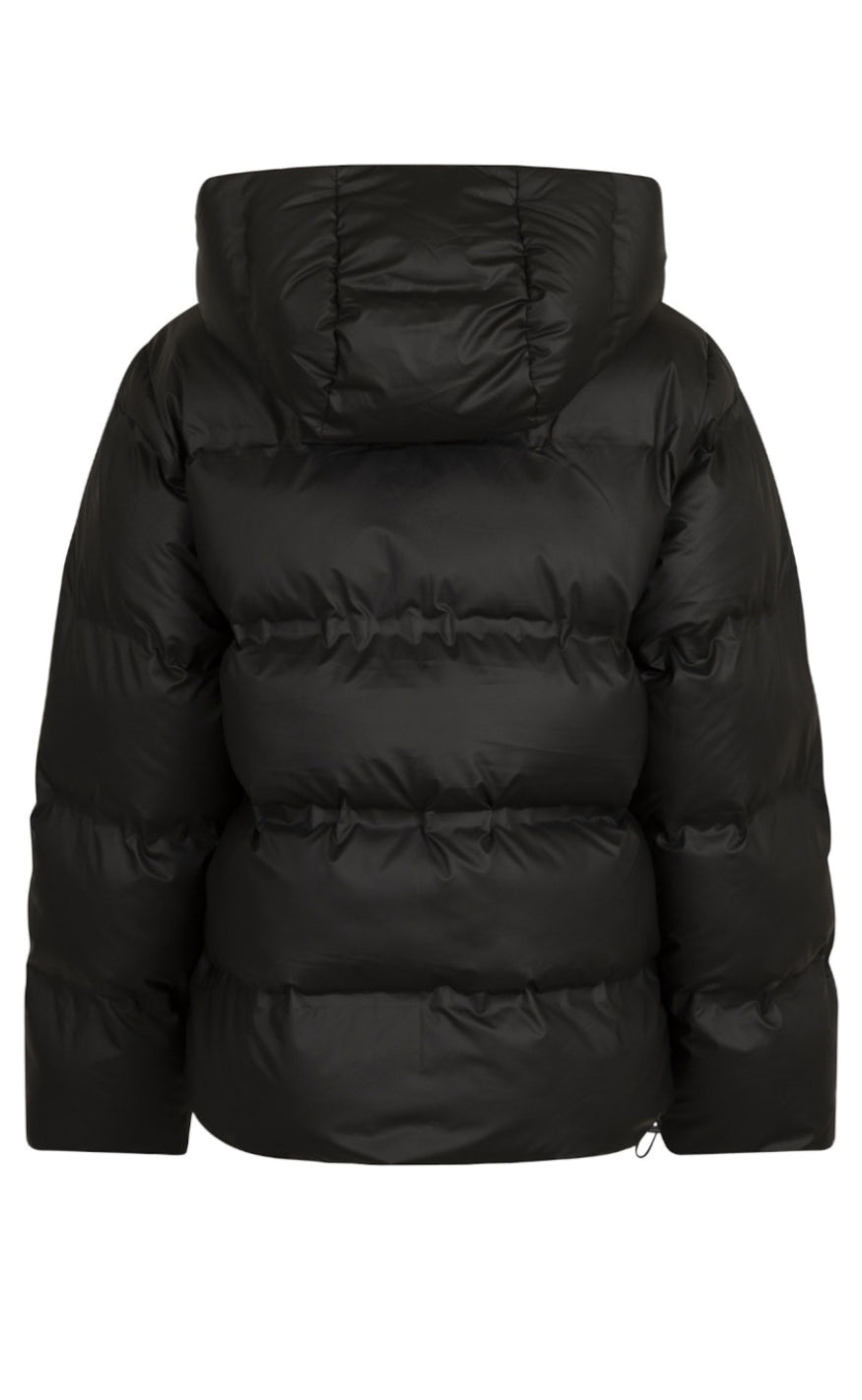 Katharina | Zeitlose Schwarze Daunenjacke mit Kapuze