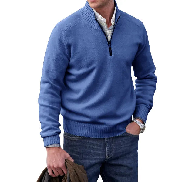 Bastian | Pullover aus Kaschmir mit Reißverschluss