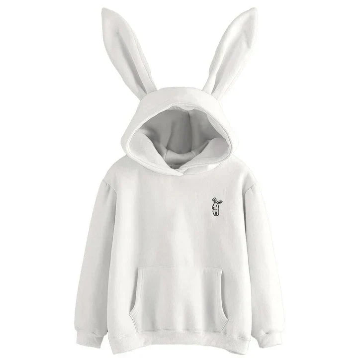 Heidi-Mode | Damen-Sweatshirt Mit Kapuze Und Hasenohren