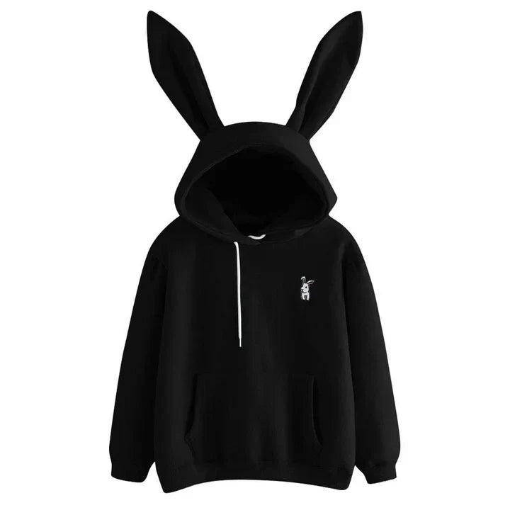 Heidi-Mode | Damen-Sweatshirt Mit Kapuze Und Hasenohren