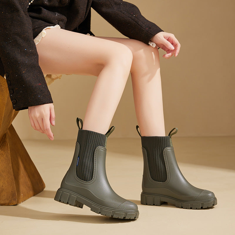 Heidi-Mode | Gummistiefel - Wasserdicht mit Antirutschsohle, Perfekt für Regenwetter