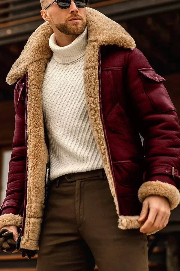 Heidi-Mode Herren Camel Stilvolle fliegende jacke