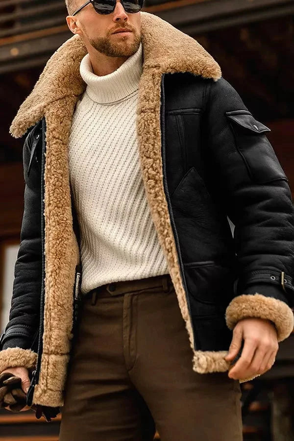 Heidi-Mode Herren Camel Stilvolle fliegende jacke