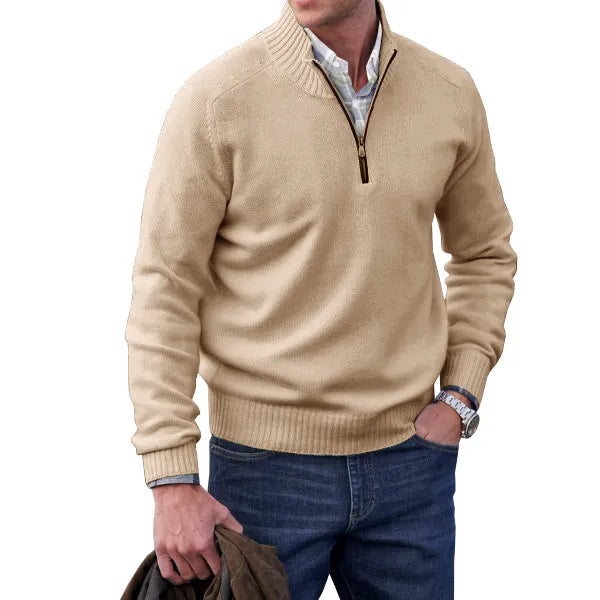 Bastian | Pullover aus Kaschmir mit Reißverschluss