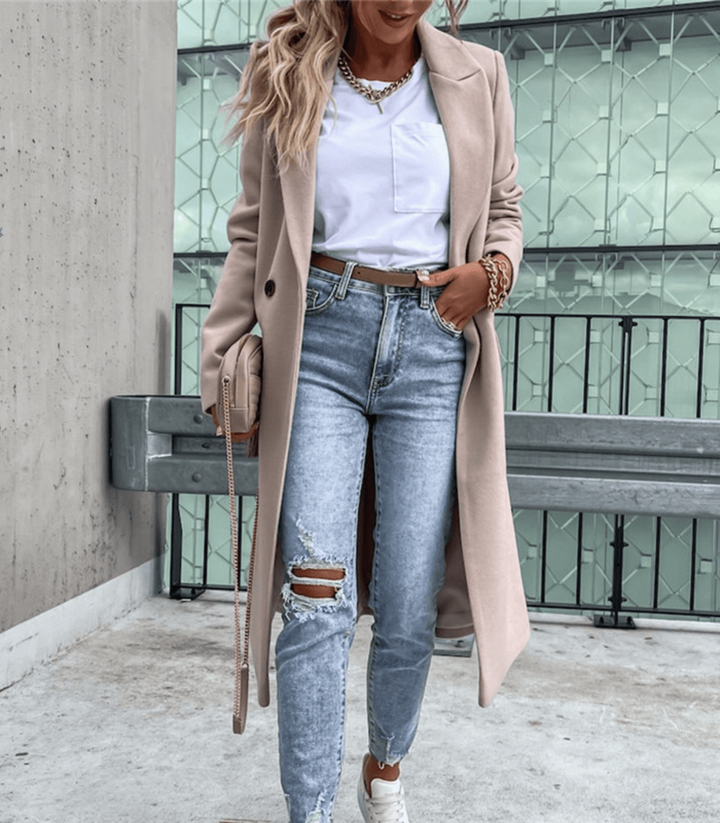 Mila | Bequemer Wollmantel