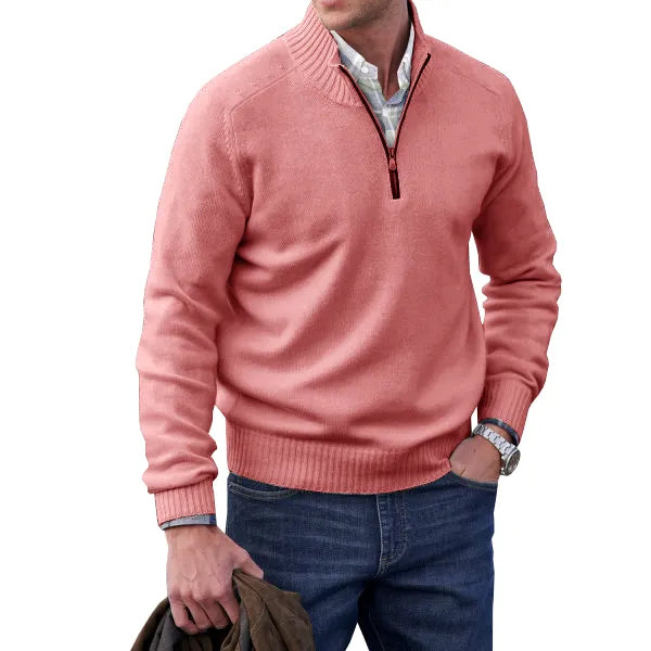 Bastian | Pullover aus Kaschmir mit Reißverschluss