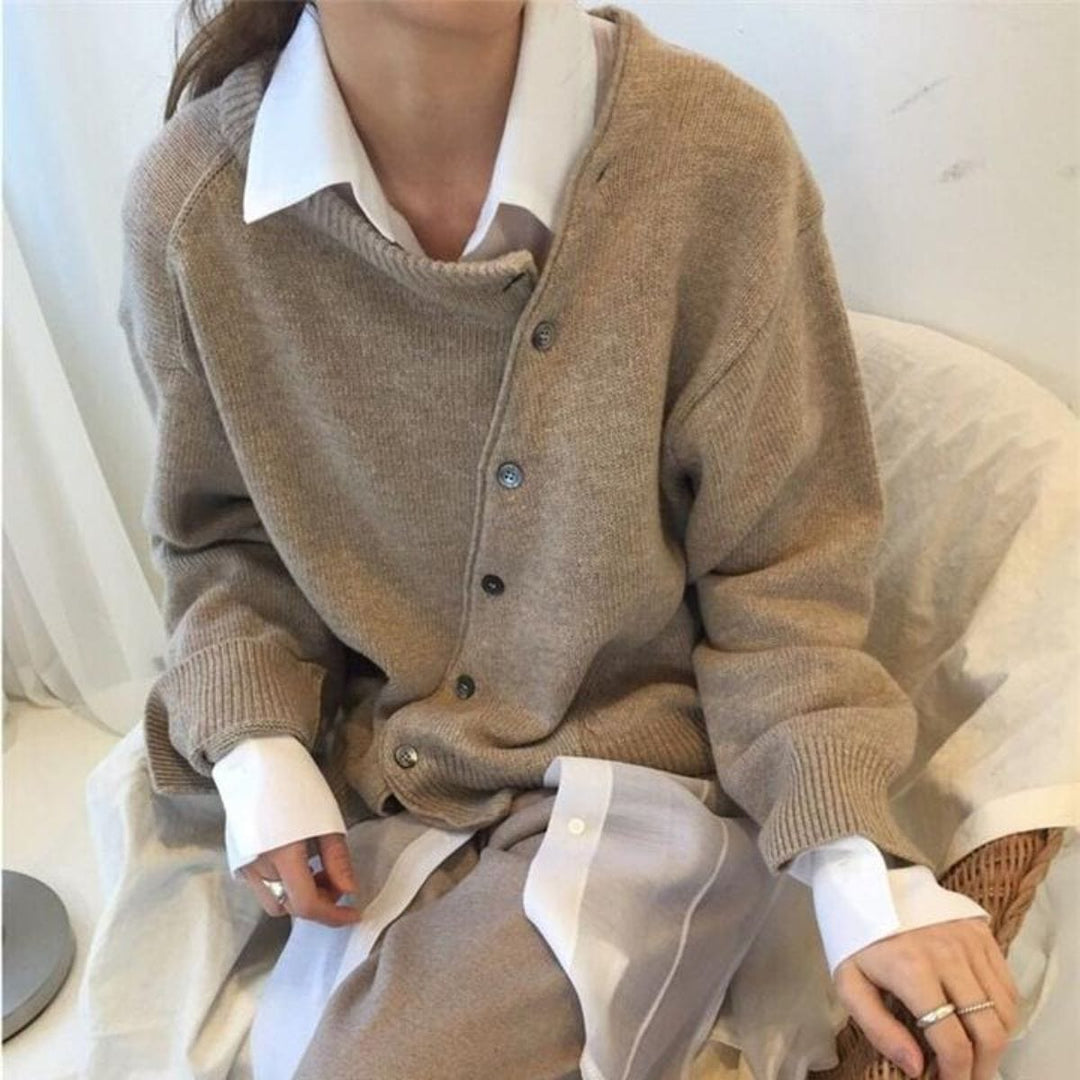 Heidi-Mode | Bequeme Jacke mit Knopfdetails